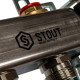 Коллекторная группа из нержавеющей стали STOUT без расходомеров 9 выходов SMS 0912 000009