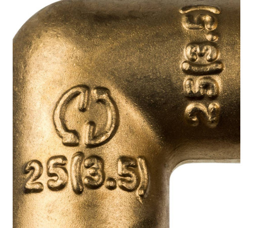 Угольник аксиальный STOUT 90° 25 мм для труб из сшитого полиэтилена SFA-0007-000025