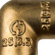 Угольник аксиальный STOUT 90° 25 мм для труб из сшитого полиэтилена SFA-0007-000025