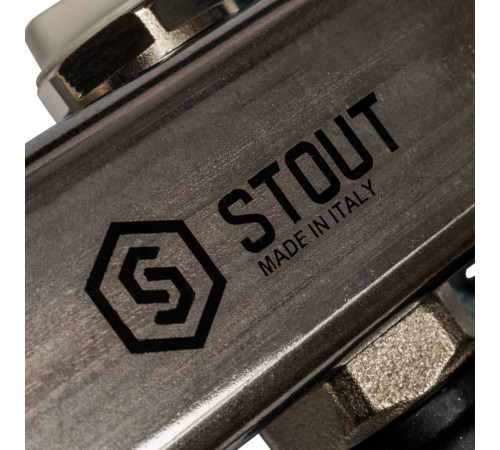 Коллектор из нержавеющей стали без расходомеров STOUT 3 выхода SMS-0932-000003