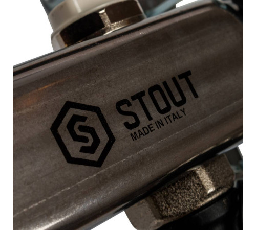Коллектор из нержавеющей стали без расходомеров STOUT 4 выхода SMS-0932-000004