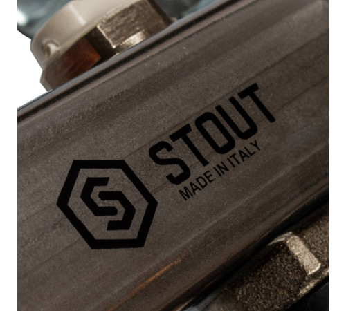 Коллектор из нержавеющей стали без расходомеров STOUT 5 выходов SMS-0932-000005