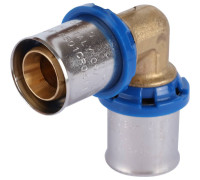 Угольник прессовой APE 90° 20х20 для металлопластиковых труб ARL3200220