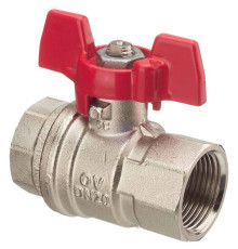 Кран шаровой Oventrop Optibal ВР 1 с алюминиевым маховиком 1076108