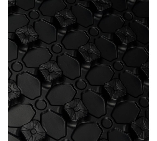 Мат для теплого пола STOUT с бобышками 1100х800х1 мм черный SMF-0001-110800