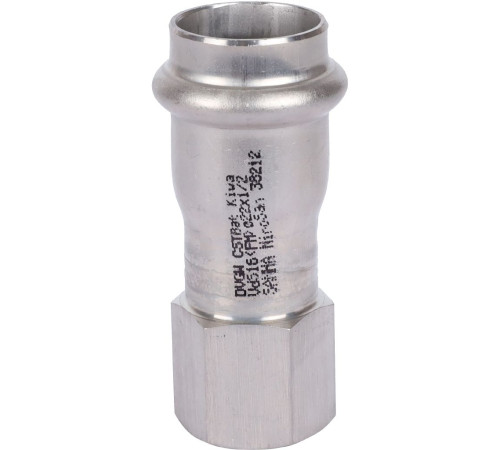 Муфта переходная пресс Sanha NiroSan 9270G нержавеющая сталь 22 мм x 1/2 ВР 69270G2212