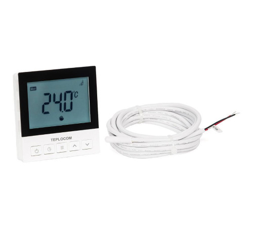 Термостат комнатный TEPLOCOM TSF-Prog-220/16A программируемый для теплого пола 921