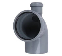 Отвод Sinikon ПП 110/50 мм 87° с фронтальным патрубком выход вверх 551001.R