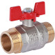 Кран шаровой ROMMER 1 НР/НР ручка бабочка RBV-0007-0410225