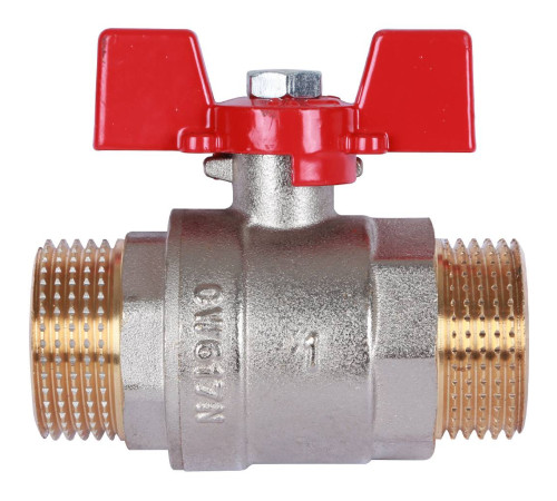 Кран шаровой ROMMER 1 НР/НР ручка бабочка RBV-0007-0410225
