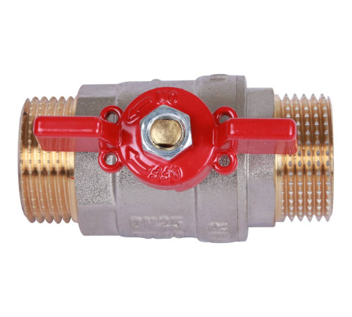 Кран шаровой ROMMER 1 НР/НР ручка бабочка RBV-0007-0410225