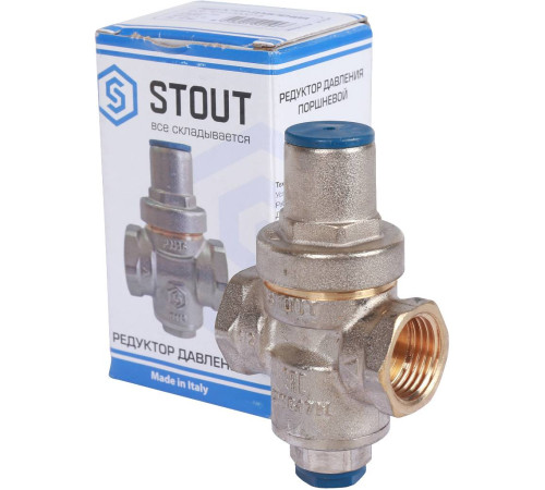 Редуктор давления STOUT PN16 ВР/ВР 1/2 с выходом под манометр SVS-1010-000015