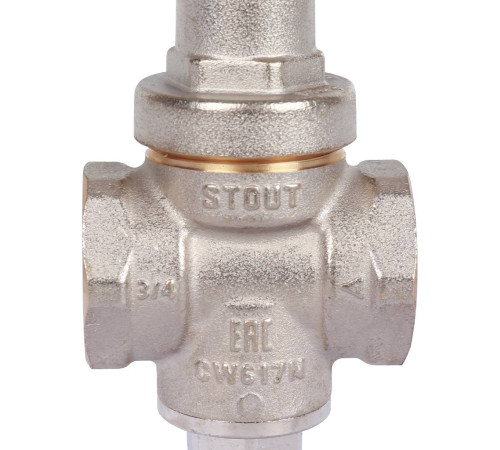 Редуктор давления STOUT PN16 ВР/ВР 3/4 с выходом под манометр SVS-1010-000020