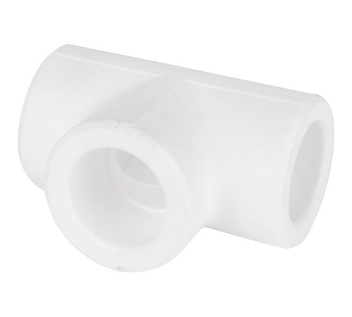 Тройник полипропиленовый Kalde 20 мм белый R.3212-teo-200000