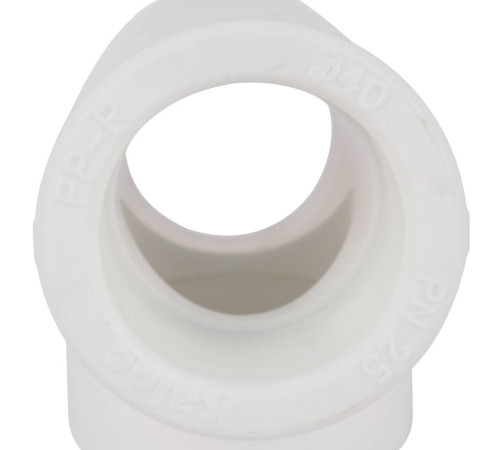 Тройник полипропиленовый Kalde 40 мм белый R.3212-teo-400000