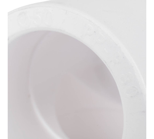 Тройник полипропиленовый Kalde 50 мм белый R.3212-teo-500000