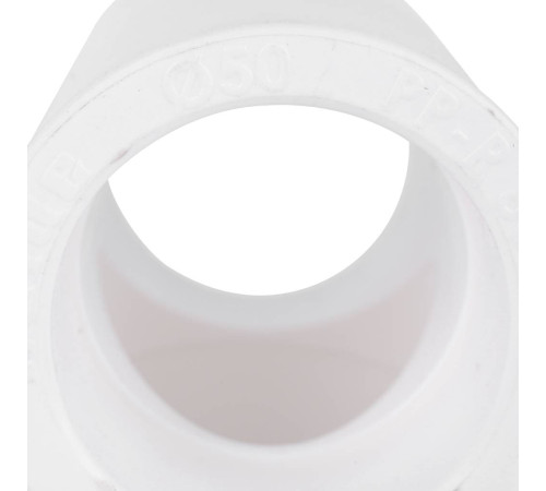 Тройник полипропиленовый Kalde 50 мм белый R.3212-teo-500000