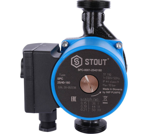 Насос циркуляционный STOUT 25/40-180 SPC-0001-2540180