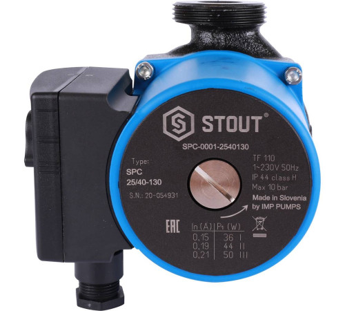 Насос циркуляционный STOUT 25/40-130 SPC-0001-2540130