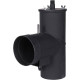 Патрубок дымохода вертикальный ROMMER 120 мм L=247 мм H=346 мм RSB-1110-041394