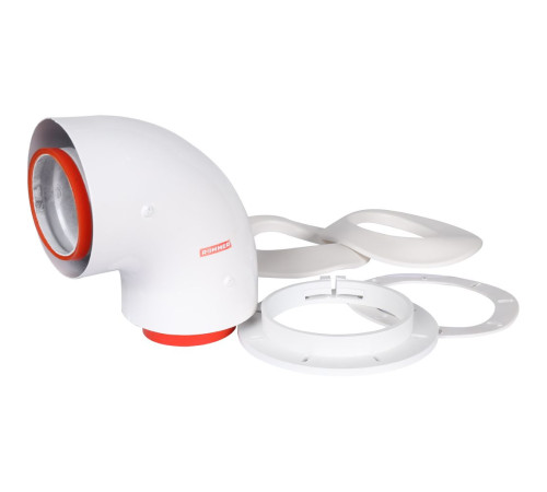 Участок начальный коаксиальный ROMMER 90° 60/100 мм RCA-6010-240190