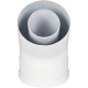 Отвод промежуточный коаксиальный ROMMER 45° 60/100 мм мама-папа RCA-6010-000045