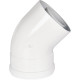 Отвод промежуточный коаксиальный ROMMER 45° 60/100 мм мама-папа RCA-6010-000045
