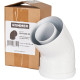 Отвод промежуточный коаксиальный ROMMER 45° 60/100 мм мама-папа RCA-6010-000045