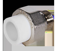 Муфта комбинированная разъемная Pro Aqua PP-R 20x1/2 НР белая PA21008