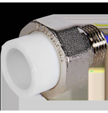 Муфта комбинированная разъемная Pro Aqua PP-R 20x1/2 НР белая PA21008