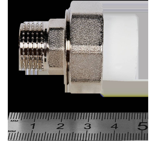 Муфта комбинированная разъемная Pro Aqua PP-R 20x1/2 НР белая PA21008