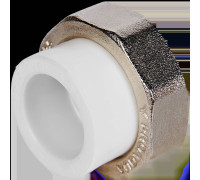 Муфта комбинированная разъемная Pro Aqua PP-R 25x1/2 ВР Белая PA20012