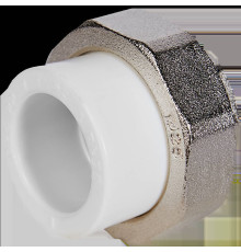 Муфта комбинированная разъемная Pro Aqua PP-R 25x3/4 ВР Белая PA20014
