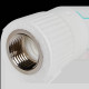 Муфта комбинированная Pro Aqua PPR ВР 25х1/2 белая PA22012P