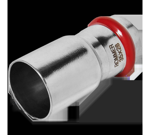 Муфта переходная ниппель-раструб ROMMER из нержавеющей стали пресс 35х28 мм RSS-0020-003528