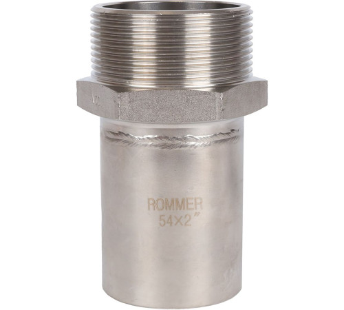 Вставка переходная прессовая ROMMER НПр-НР 54х2 нержавеющая сталь RSS-0024-000542