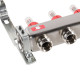 Коллекторная группа из нержавеющей стали с расходомерами ROMMER 9 выходов RMS-1200-000009