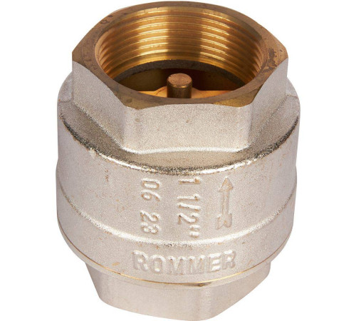 Клапан обратный пружинный муфтовый ROMMER 1 1/2 с металлическим седлом RVC-0001-000040