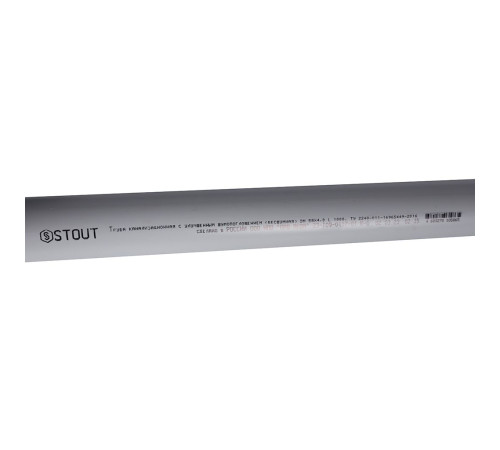 Труба канализационная бесшумная STOUT 58x1000 мм SKB-0001-058100