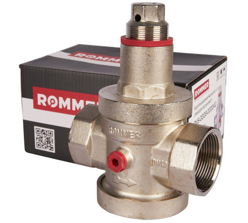 Редуктор давления ROMMER PN25 1 1/2 вн/вн с выходом под манометр RVS-0008-000040
