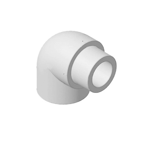 Угольник 90° Политэк 25 мм внутр./наруж. полипропиленовый белый 9422002590