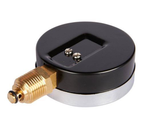 Термоманометр радиальный ROMMER 80 мм 1/2 6 бар с запорным клапаном RIM-0006-800615