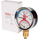 Термоманометр радиальный ROMMER 80 мм 1/2 10 бар с запорным клапаном RIM-0006-801015