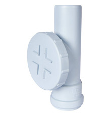 Ревизия канализационная бесшумная STOUT D 58 мм с круглой крышкой SKB-0014-000058