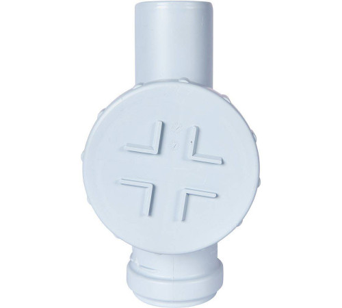 Ревизия канализационная бесшумная STOUT D 58 мм с круглой крышкой SKB-0014-000058