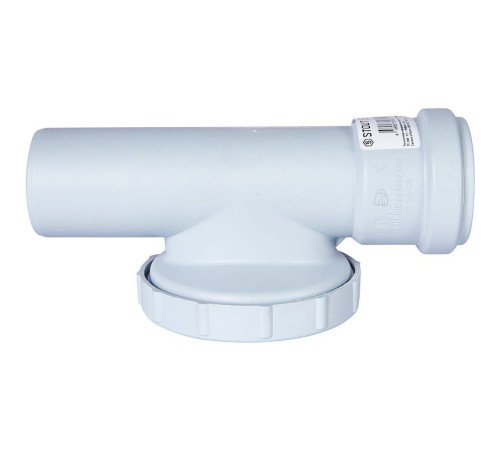 Ревизия канализационная бесшумная STOUT D 58 мм с круглой крышкой SKB-0014-000058