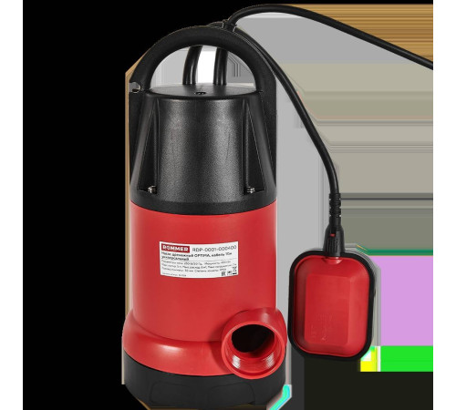 Насос дренажный ROMMER OPTIMA 400 Вт универсальный кабель 10 м RDP-0001-000400