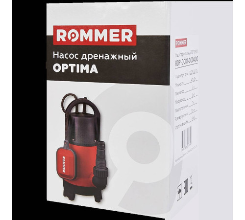 Насос дренажный ROMMER OPTIMA 400 Вт универсальный кабель 10 м RDP-0001-000400