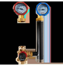 Насосная группа ROMMER с 3-ходовым приводным смесителем 1 без насоса RDG-0003-012501