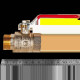 Кран шаровой ROMMER неполнопроходной ВР/НР ручка рычаг 3/4 RBV-0002-2210320
